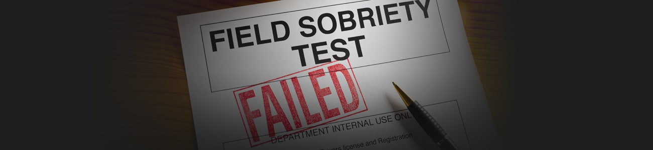 Banner picture of failed soberty test