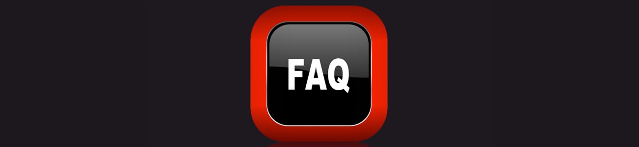 Banner picture of the word FAQ